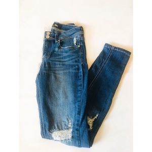 Distressed Denim Jeans